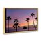 Stupell Industries Sunsets & Scattered Palm Trees Floating Frame, design by Jeff Poe Photography